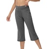 image:imageWiWi Viscose from Bamboo Womens Capri Pajama Pants Lounge Casual Bottoms Cute Capris SXXLCharcoal Heather