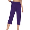 image:imageWiWi Viscose from Bamboo Womens Capri Pajama Pants Lounge Casual Bottoms Cute Capris SXXLDark Purple