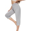 image:imageWiWi Viscose from Bamboo Womens Capri Pajama Pants Lounge Casual Bottoms Cute Capris SXXLGrey