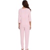 image:imageWiWi Viscose from Bamboo Womens Cute Pajamas Set 34 Sleeve Vneck Sets Moisture Pjs SXXLPink