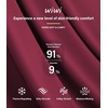 image:imageWiWi Women Cami Pajama Set Bamboo Viscose 2 Piece Soft Sleepwear Ribbed Racerback Top Sexy Split Shorts Cooling Pjs SXXLWine Red