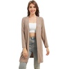 image:imageWiWi Womens Cardigan Bamboo Viscose Open Front Sweater Lightweight Knit Long Duster Coat with Pockets SXXLCamel