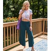 image:imageWiWi Womens Lounge Pants Wide Leg Yoga Bottoms Soft High Waist Sweatpants with Pockets Viscose from Bamboo SXXL Deep Teal Large