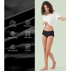 image:imageWiWi Womens Modal Briefs Mid Waist Brief Breathable Seamless Underwear Full Coverage Ladies Panties 4 Pack SXXLBlack4 Pack