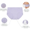 image:imageWiWi Womens Modal Briefs Mid Waist Brief Breathable Seamless Underwear Full Coverage Ladies Panties 4 Pack SXXLBlackBeige4 Pack