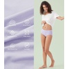 image:imageWiWi Womens Modal Briefs Mid Waist Brief Breathable Seamless Underwear Full Coverage Ladies Panties 4 Pack SXXLBlackBeigePurple RedPurple