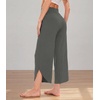 image:imageWiWi Womens Pajama Pants Viscose Bamboo Sleep Bottoms Super Soft Wide Leg Capri Pant Cooling Bottom with Pockets SXXLCharcoal