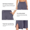 image:imageWiWi Womens Pajama Pants Viscose Bamboo Sleep Bottoms Super Soft Wide Leg Capri Pant Cooling Bottom with Pockets SXXLDark Grey