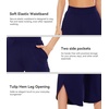 image:imageWiWi Womens Pajama Pants Viscose Bamboo Sleep Bottoms Super Soft Wide Leg Capri Pant Cooling Bottom with Pockets SXXLNavy