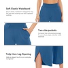 image:imageWiWi Womens Pajama Pants Viscose Bamboo Sleep Bottoms Super Soft Wide Leg Capri Pant Cooling Bottom with Pockets SXXLPrussian Blue