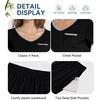 image:imageWiWi Womens Pajama Set Short Sleeve Top and Long Pants with Pockets Rayon Sleepwear Soft V Neck 2 Piece Pajamas SXXLBlack