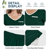 image:imageWiWi Womens Pajama Set Short Sleeve Top and Long Pants with Pockets Rayon Sleepwear Soft V Neck 2 Piece Pajamas SXXLFence Green
