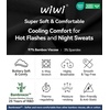 image:imageWiWi Womens Pajama Set Soft Ribbed Lounge Sets Long Seeve Sleepwear Button Down Pants Warm Nightwear PJs SXXLBlack