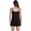 image:imageWiWi Womens Pajama Sets Viscose from Bamboo Shorts Pj Set Cooling Sleeveless 2 Piece Sleepwear SXXLAblack