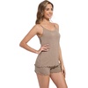 image:imageWiWi Womens Pajama Sets Viscose from Bamboo Shorts Pj Set Cooling Sleeveless 2 Piece Sleepwear SXXLAcamel
