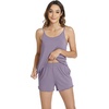 image:imageWiWi Womens Pajama Sets Viscose from Bamboo Shorts Pj Set Cooling Sleeveless 2 Piece Sleepwear SXXLAviolet
