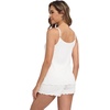 image:imageWiWi Womens Pajama Sets Viscose from Bamboo Shorts Pj Set Cooling Sleeveless 2 Piece Sleepwear SXXLAwhite