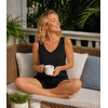 image:imageWiWi Womens Pajama Sets Viscose from Bamboo Shorts Pj Set Cooling Sleeveless 2 Piece Sleepwear SXXLBblack