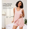 image:imageWiWi Womens Pajama Sets Viscose from Bamboo Shorts Pj Set Cooling Sleeveless 2 Piece Sleepwear SXXLBblush Pink