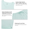 image:imageWiWi Womens Pajama Sets Viscose from Bamboo Shorts Pj Set Cooling Sleeveless 2 Piece Sleepwear SXXLBlight Green