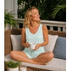 image:imageWiWi Womens Pajama Sets Viscose from Bamboo Shorts Pj Set Cooling Sleeveless 2 Piece Sleepwear SXXLBlight Green