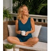 image:imageWiWi Womens Pajama Sets Viscose from Bamboo Shorts Pj Set Cooling Sleeveless 2 Piece Sleepwear SXXLBpeacock Blue