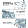 image:imageWiWi Womens Pajama Sets Viscose from Bamboo Shorts Pj Set Cooling Sleeveless 2 Piece Sleepwear SXXLBwhite Floral