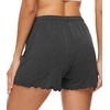 image:imageWiWi Womens Pajama Shorts Loose Comfy Pajamas Bottoms Lightweight Viscose from Bamboo Sleepwear SXXLEehareoal Heather