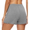 image:imageWiWi Womens Pajama Shorts Loose Comfy Pajamas Bottoms Lightweight Viscose from Bamboo Sleepwear SXXLEheather Grey