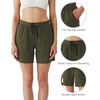 image:imageWiWi Womens Pajama Shorts Loose Comfy Pajamas Bottoms Lightweight Viscose from Bamboo Sleepwear SXXLFfark Army