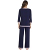 image:imageWiWi Womens Pajamas Set Loungewear Bamboo from Viscose 34 Sleeve Tops and Soft Pants Set with Pocket SXXLNavy