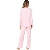 image:imageWiWi Womens Pajamas Set Soft Long Sleeve Tops and Pants Viscose from Bamboo Sleepwear Lightweight Pj Loungewear SXXLCpink