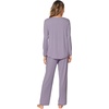 image:imageWiWi Womens Pajamas Set Soft Long Sleeve Tops and Pants Viscose from Bamboo Sleepwear Lightweight Pj Loungewear SXXLCviolet