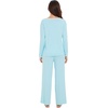 image:imageWiWi Womens Pajamas Set Soft Long Sleeve Tops and Pants Viscose from Bamboo Sleepwear Lightweight Pj Loungewear SXXLDaqua