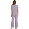 image:imageWiWi Womens Short Sleeve Pajama Sets Viscose from Bamboo Sleepwear Ladies Soft Loungewear Set Pjs with Pockets SXXLViolet