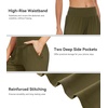image:imageWiWi Womens Viscose from Bamboo Joggers Super Soft Pajama Pants Yoga Bottoms Cooling Lounge Sweatpants SXXLAarmy Green