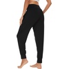 image:imageWiWi Womens Viscose from Bamboo Joggers Super Soft Pajama Pants Yoga Bottoms Cooling Lounge Sweatpants SXXLAblack