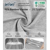 image:imageWiWi Womens Viscose from Bamboo Joggers Super Soft Pajama Pants Yoga Bottoms Cooling Lounge Sweatpants SXXLAheather Grey