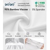 image:imageWiWi Womens Viscose from Bamboo Joggers Super Soft Pajama Pants Yoga Bottoms Cooling Lounge Sweatpants SXXLApure White