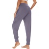 image:imageWiWi Womens Viscose from Bamboo Joggers Super Soft Pajama Pants Yoga Bottoms Cooling Lounge Sweatpants SXXLApurplish Grey