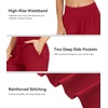 image:imageWiWi Womens Viscose from Bamboo Joggers Super Soft Pajama Pants Yoga Bottoms Cooling Lounge Sweatpants SXXLAwine Red