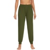 image:imageWiWi Womens Viscose from Bamboo Joggers Super Soft Pajama Pants Yoga Bottoms Cooling Lounge Sweatpants SXXLBarmy Green