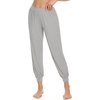 image:imageWiWi Womens Viscose from Bamboo Joggers Super Soft Pajama Pants Yoga Bottoms Cooling Lounge Sweatpants SXXLBlight Heather Grey