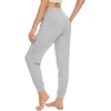 image:imageWiWi Womens Viscose from Bamboo Joggers Super Soft Pajama Pants Yoga Bottoms Cooling Lounge Sweatpants SXXLClight Heather Grey