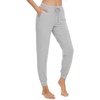 image:imageWiWi Womens Viscose from Bamboo Joggers Super Soft Pajama Pants Yoga Bottoms Cooling Lounge Sweatpants SXXLClight Heather Grey