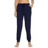 image:imageWiWi Womens Viscose from Bamboo Joggers Super Soft Pajama Pants Yoga Bottoms Cooling Lounge Sweatpants SXXLCnavy