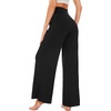 image:imageWiWi Womens Viscose from Bamboo Lounge Pants Soft Wide Leg Pajama Bottoms Palazzo Yoga Pant Casual Pj Bottom SXXLBlack