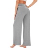 image:imageWiWi Womens Viscose from Bamboo Lounge Pants Soft Wide Leg Pajama Bottoms Palazzo Yoga Pant Casual Pj Bottom SXXLHeather Grey