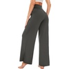 image:imageWiWi Womens Viscose from Bamboo Lounge Pants Soft Wide Leg Pajama Bottoms Palazzo Yoga Pant Casual Pj Bottom SXXLIron Grey