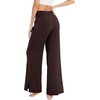image:imageWiWi Womens Viscose from Bamboo Lounge Pants Soft Wide Leg Pajama Bottoms Palazzo Yoga Pant Casual Pj Bottom SXXLMocha